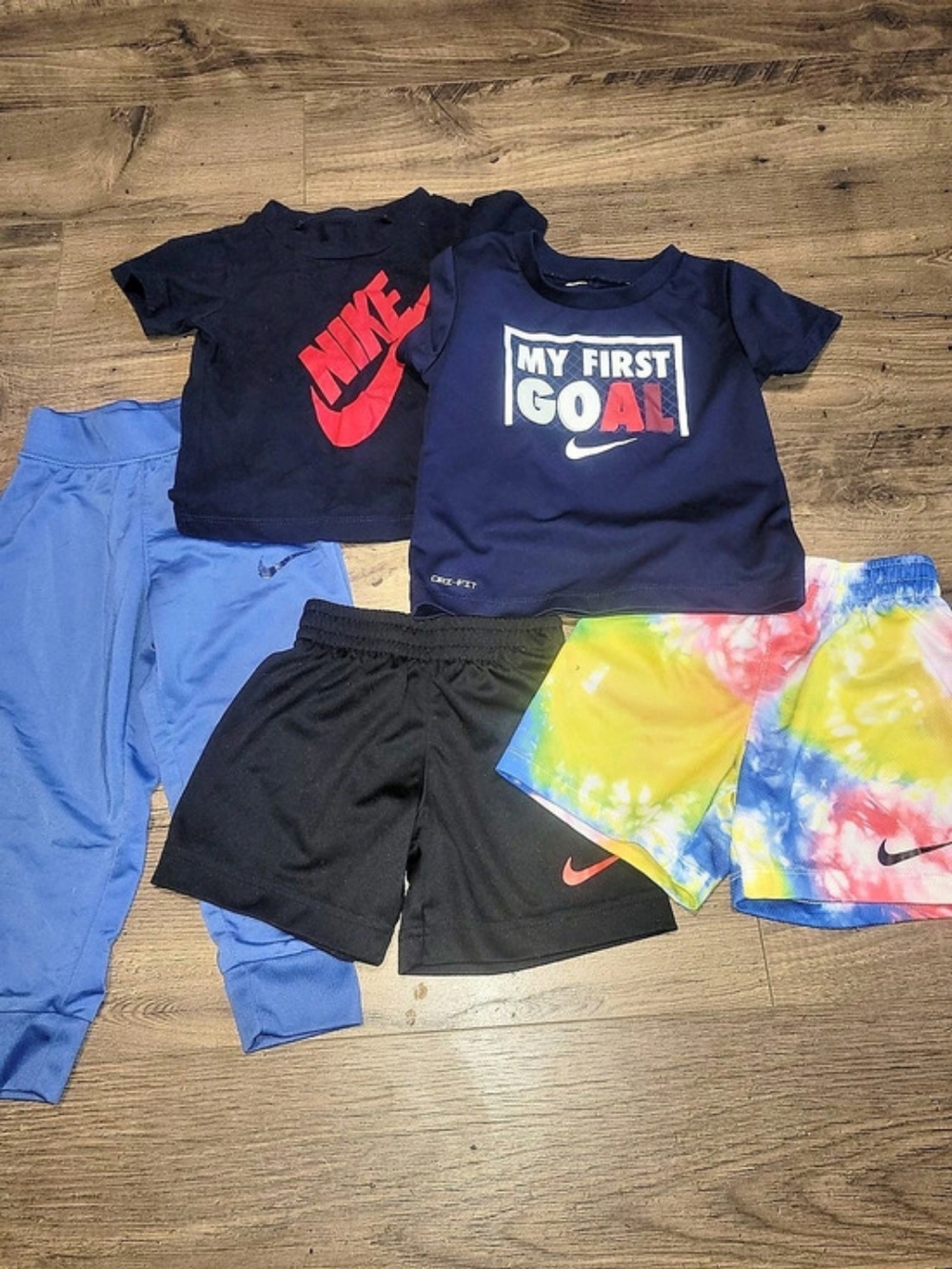 Nike Kids Athletic Clothing Bundle in Blue & Black